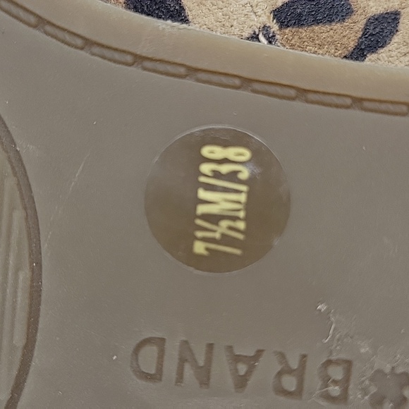 Lucky Brand Brogan 2 Leopard Print Leather Loafers Size 7.5 - Picture 11 of 14